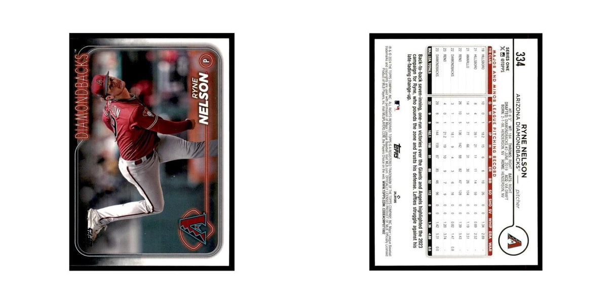 2024 Topps Series 1 Ryne Nelson Diamondbacks #334