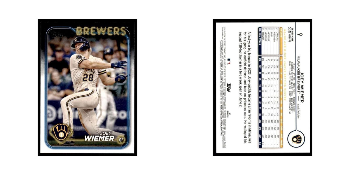 2024 Topps Series 1 Joey Wiemer Brewers #9