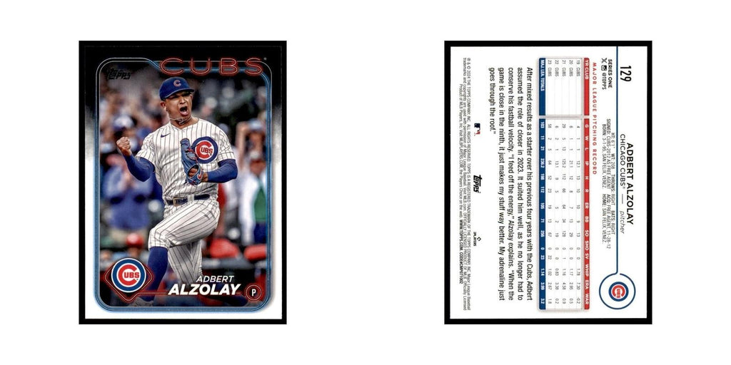 2024 Topps Series 1 Adbert Alzolay Cubs #129