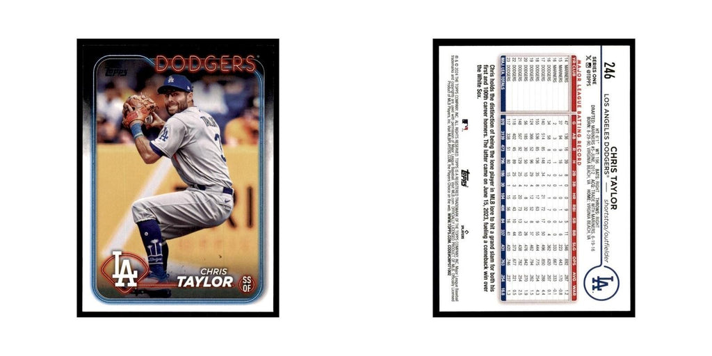 2024 Topps Series 1 Chris Taylor Dodgers #246