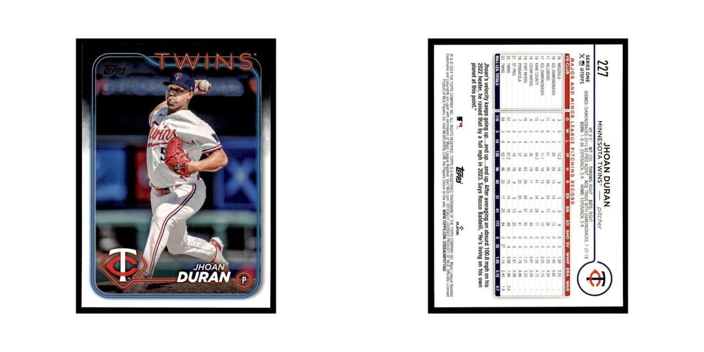 2024 Topps Series 1 Jhoan Duran Twins #227