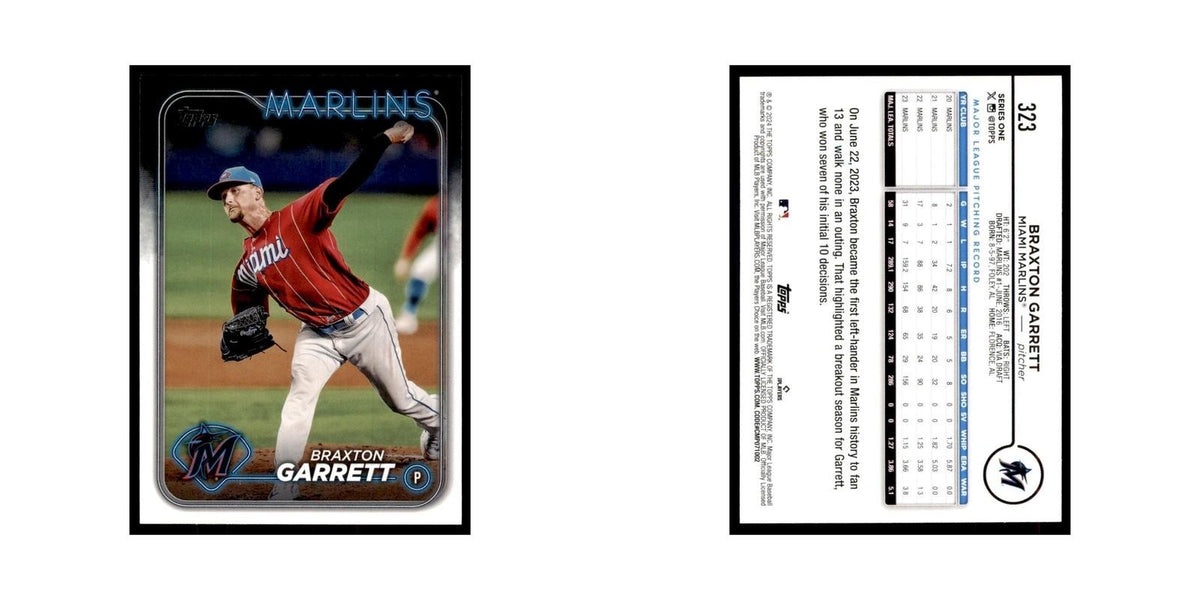 2024 Topps Series 1 Braxton Garrett Marlins #323