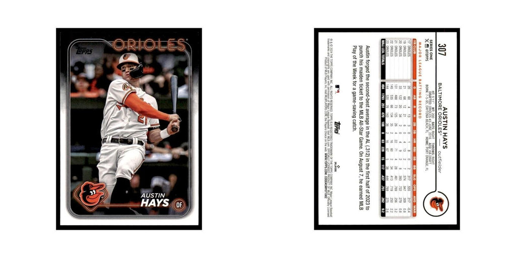 2024 Topps Series 1 Austin Hays Orioles #307