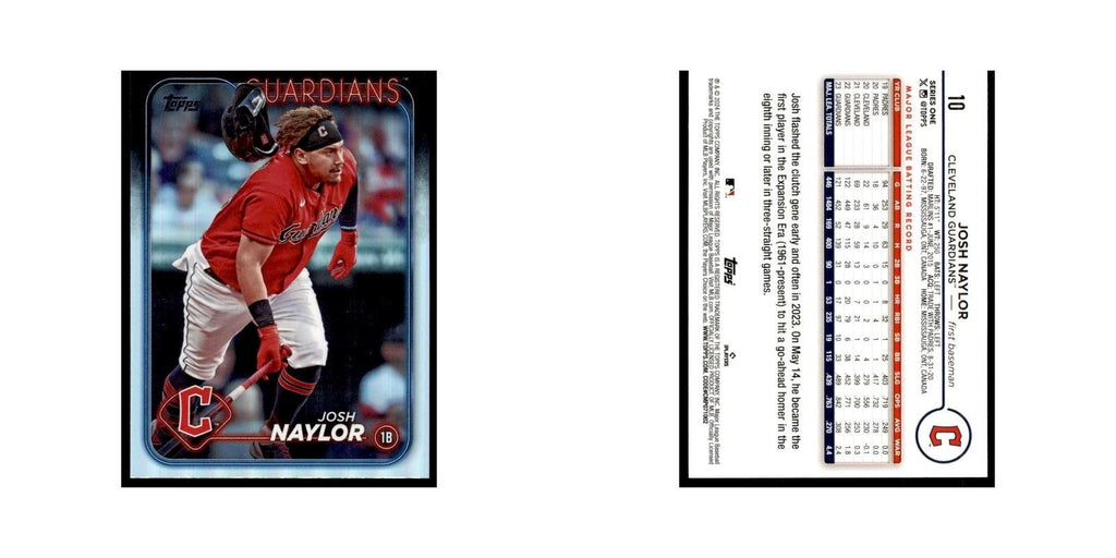 2024 Topps Series 1 Josh Naylor Guardians #10
