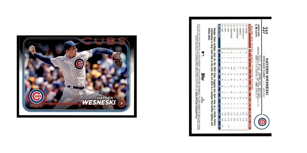 2024 Topps Series 1 Hayden Wesneski Cubs #337