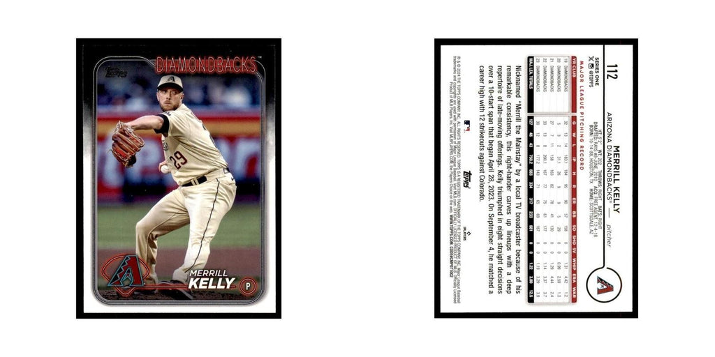 2024 Topps Series 1 Merrill Kelly Diamondbacks #112