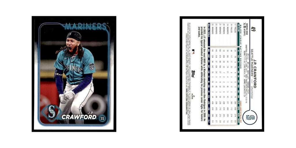 2024 Topps Series 1 JP Crawford Mariners #49