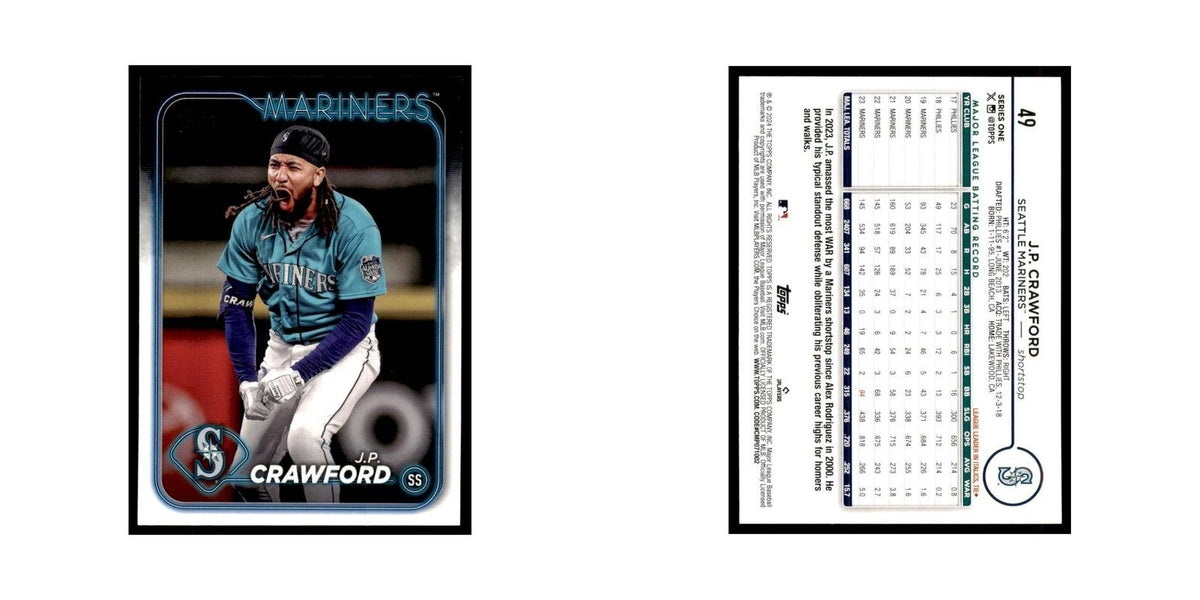2024 Topps Series 1 JP Crawford Mariners #49