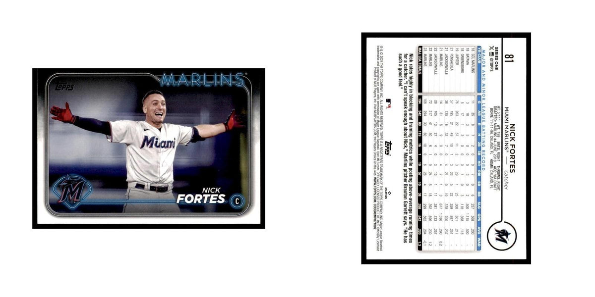2024 Topps Series 1 Nick Fortes RC Marlins #81
