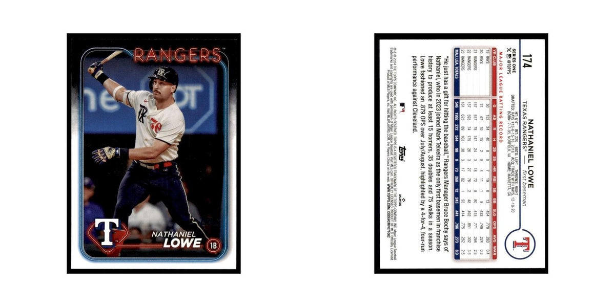 2024 Topps Series 1 Nathaniel Lowe Rangers #174