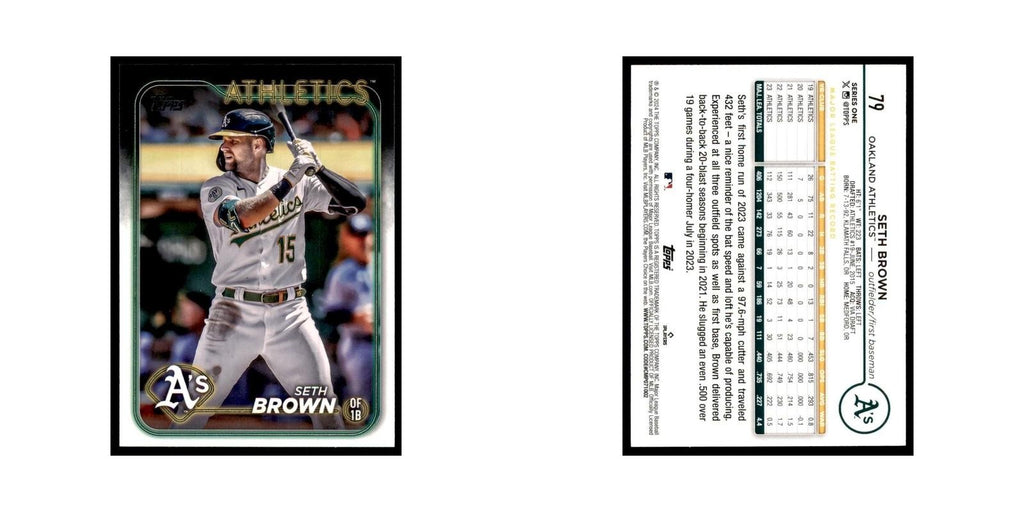 2024 Topps Series 1 Seth Brown Athletics #79