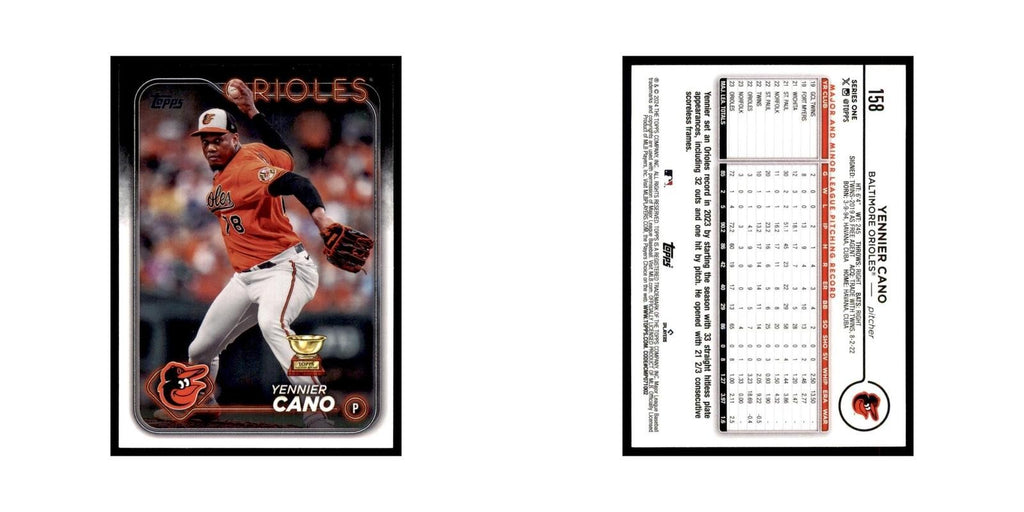 2024 Topps Series 1 Yennier Cano Orioles #158