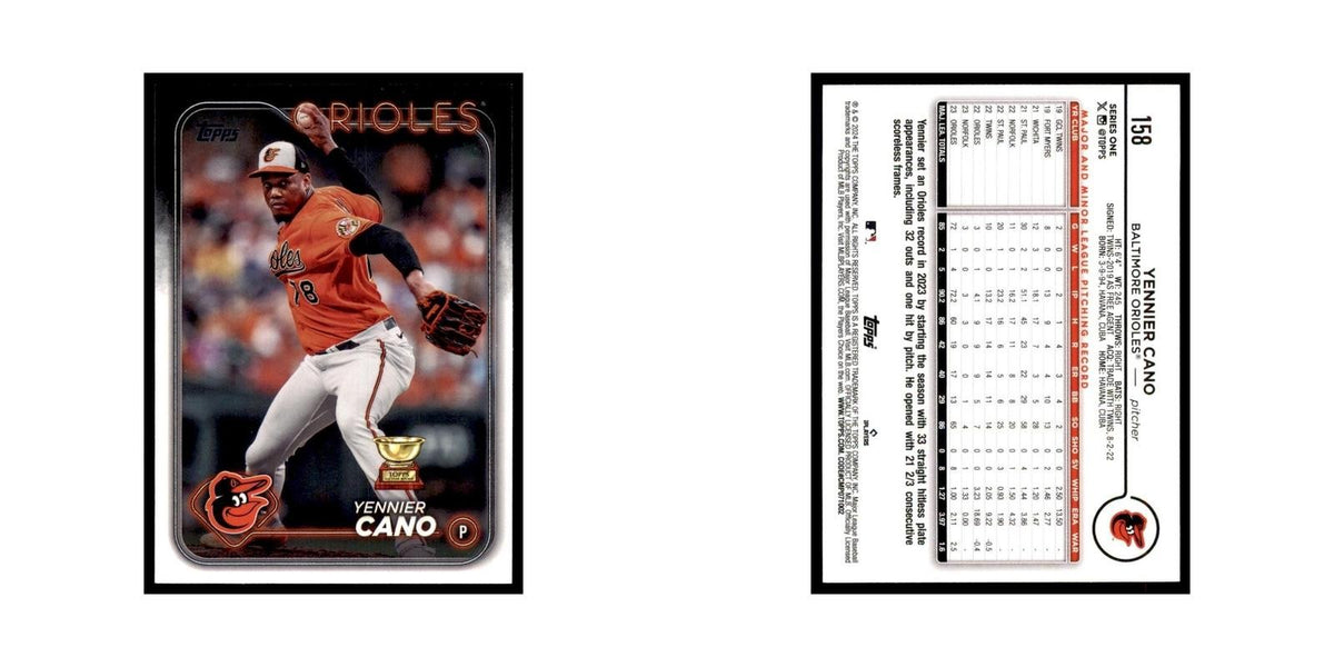 2024 Topps Series 1 Yennier Cano Orioles #158