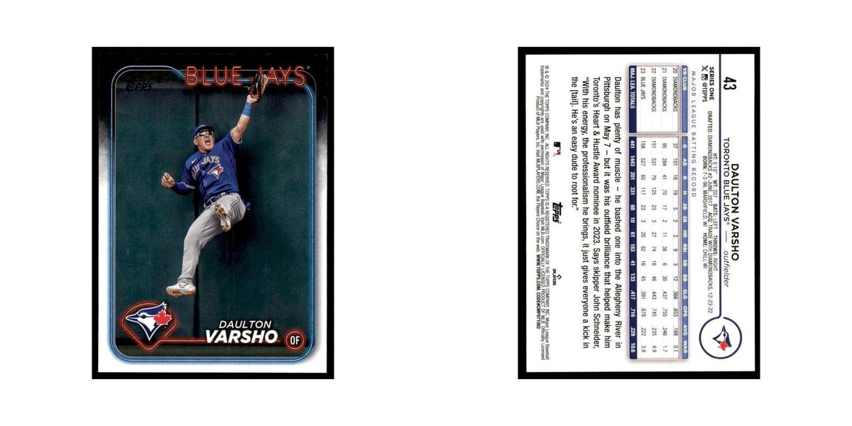 2024 Topps Series 1 Daulton Varsho Blue Jays #43