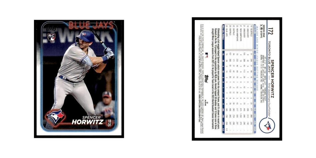 2024 Topps Series 1 Spencer Horwitz RC Blue Jays #172