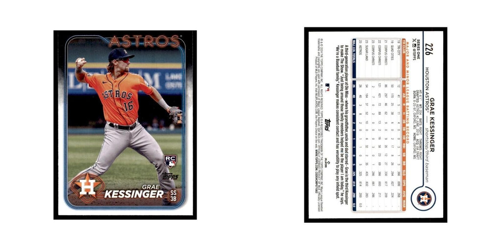 2024 Topps Series 1 Grae Kessinger RC Astros #226