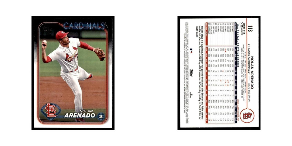 2024 Topps Series 1 Nolan Arenado Cardinals #118