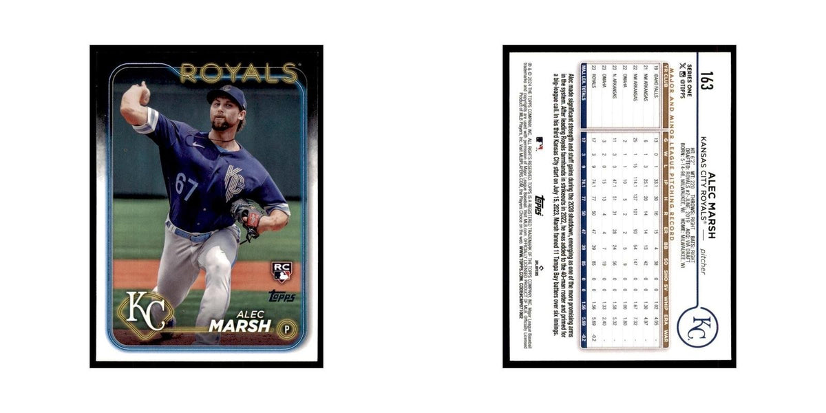 2024 Topps Series 1 Alec Marsh RC Royals #163
