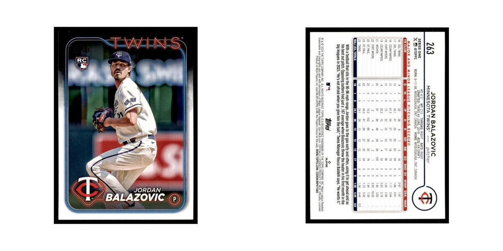 2024 Topps Series 1 Jordan Balazovic RC Twins #263