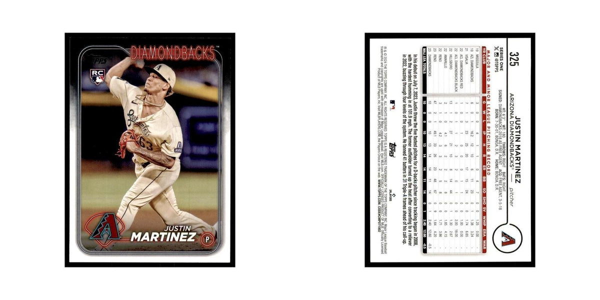 2024 Topps Series 1 Justin Martinez RC Diamondbacks #325