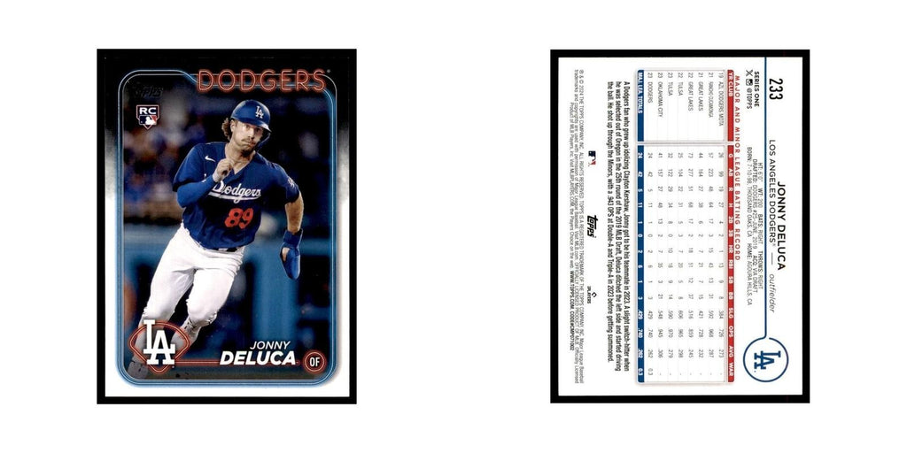 2024 Topps Series 1 Jonny Deluca RC Dodgers #233