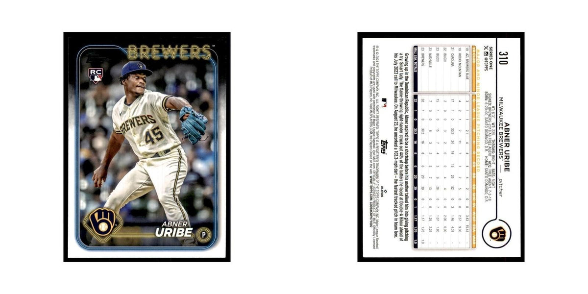 2024 Topps Series 1 Abner Uribe RC Brewers #310