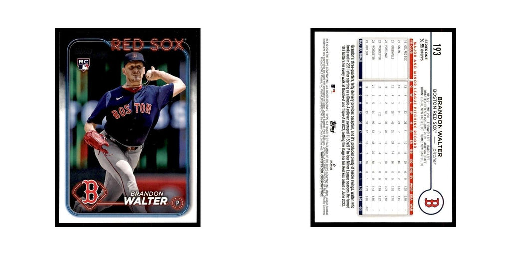 2024 Topps Series 1 Brandon Walter RC Red Sox #193