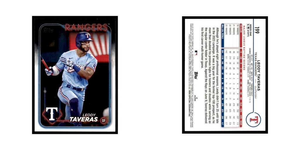2024 Topps Series 1 Leody Taveras Rangers #199