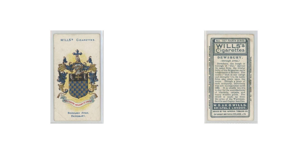 1905 Wills's Cigarettes Borough Arms Dewsbury #167