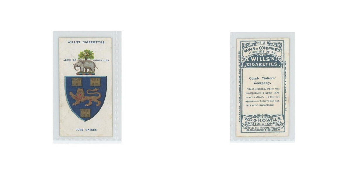1913 Wills's Cigarettes Arms of Companies Comb Makers' #46
