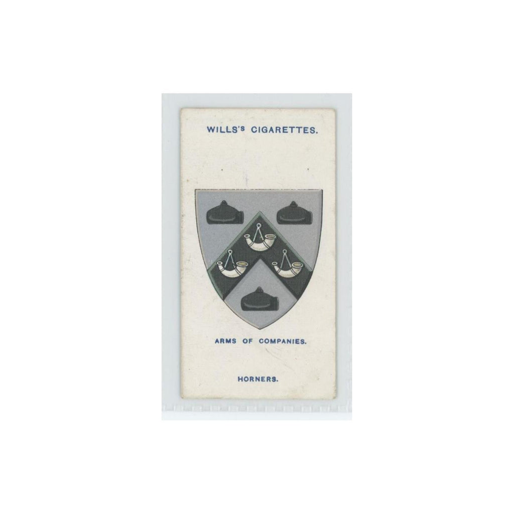 1913 Wills's Cigarettes Arms of Companies Horners' #18
