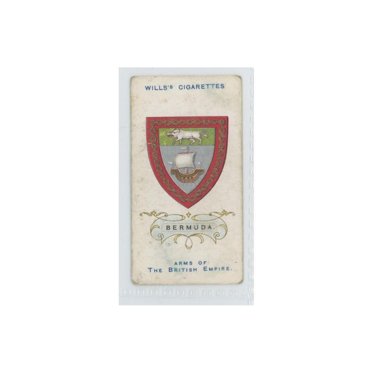 1910 Wills's Cigarettes Arms of British Empire Bermuda #5