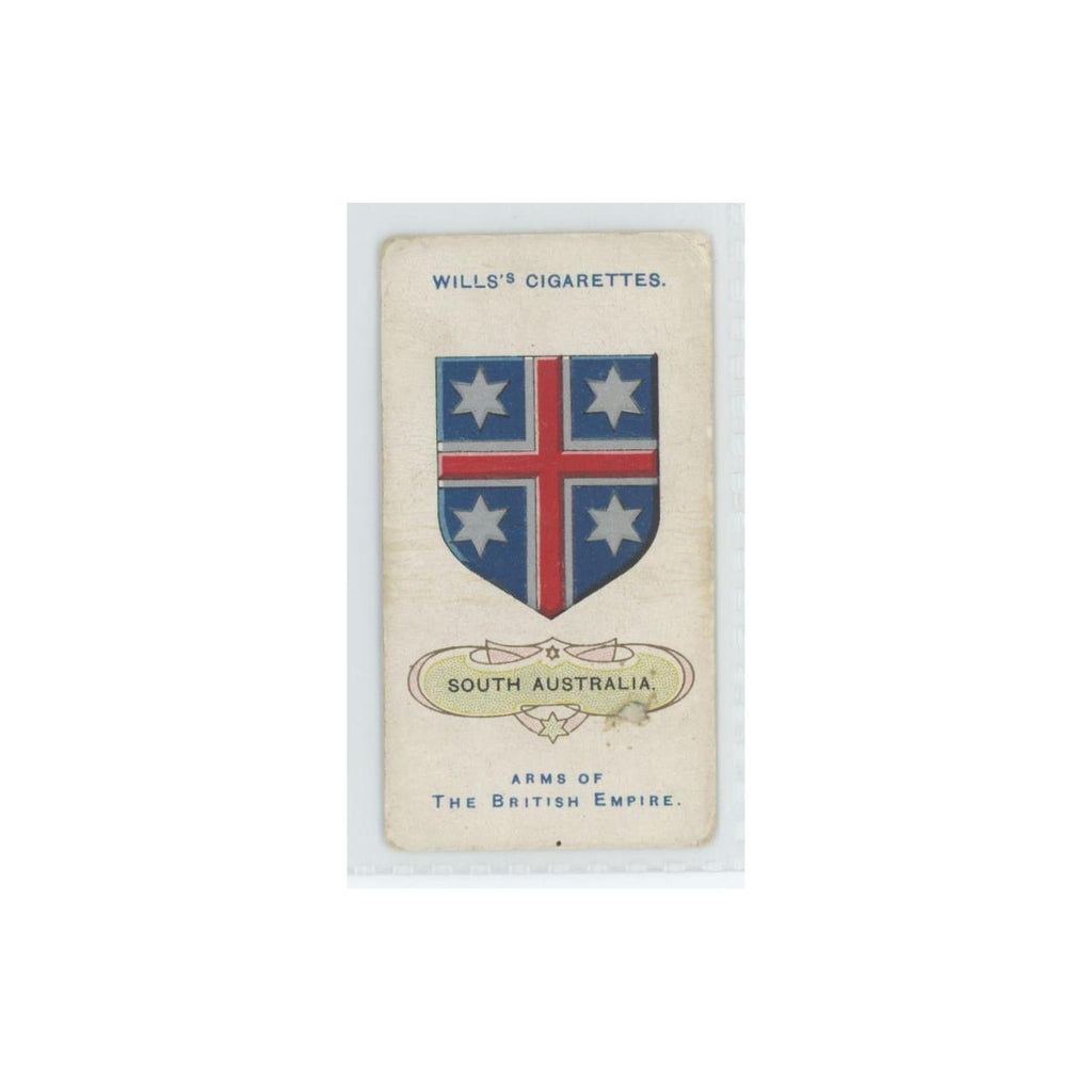 1910 Wills's Cigarettes Arms of British Empire South Australia #50