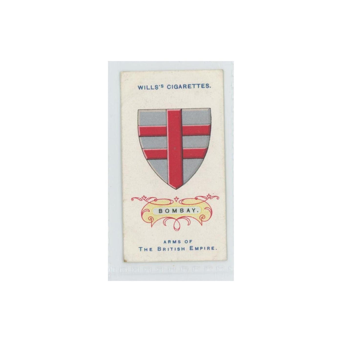 1910 Wills's Cigarettes Arms of British Empire Bombay #35