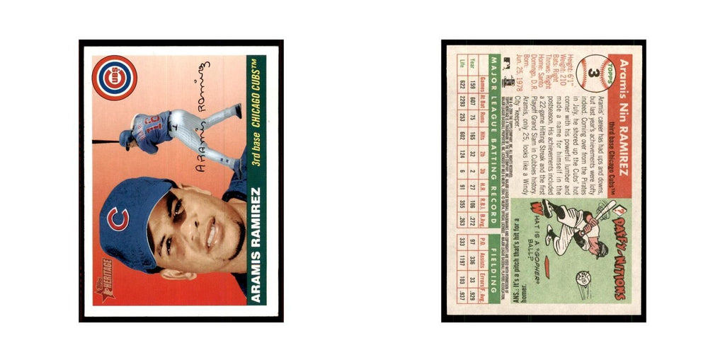2004 Topps Heritage Aramis Ramirez Cubs #3