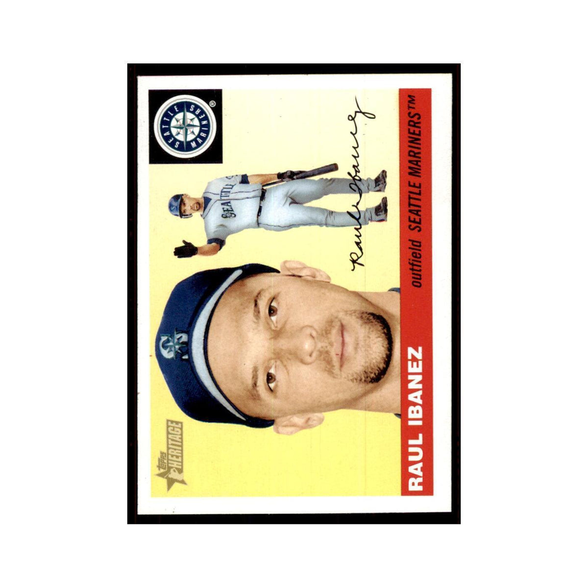 2004 Topps Heritage Raul Ibanez Mariners #134