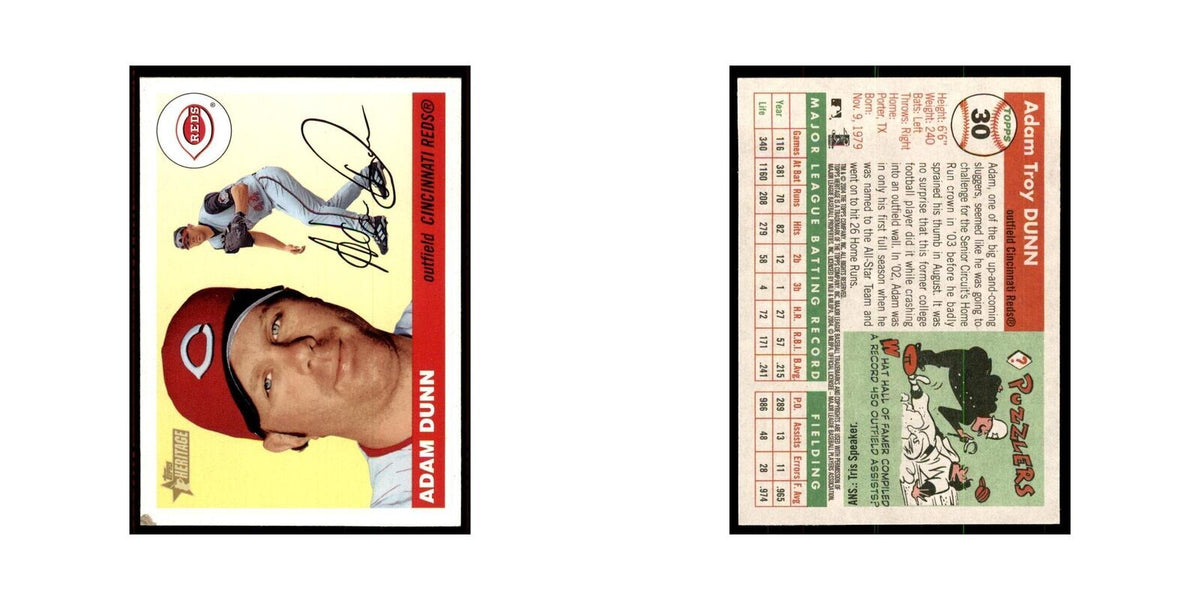 2004 Topps Heritage Adam Dunn Reds #30