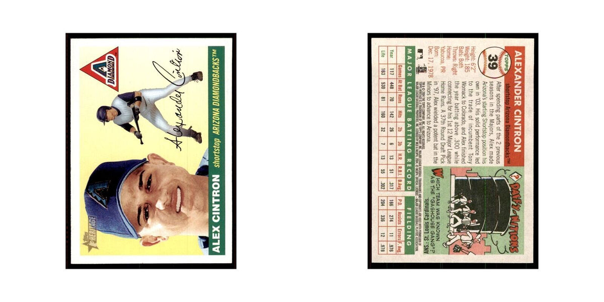 2004 Topps Heritage Alex Cintron Diamondbacks #39