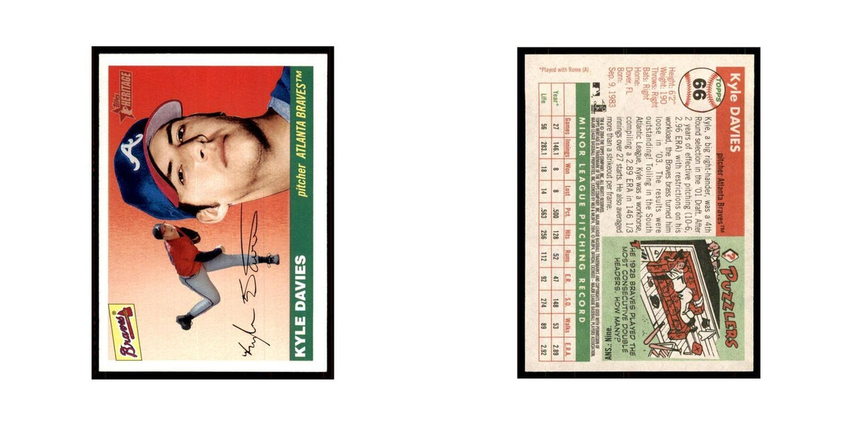 2004 Topps Heritage Kyle Davies RC Braves #66
