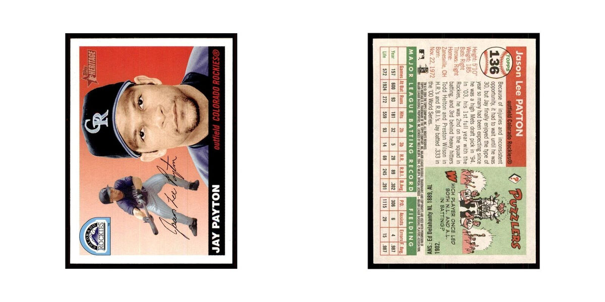 2004 Topps Heritage Jay Payton Rockies #136