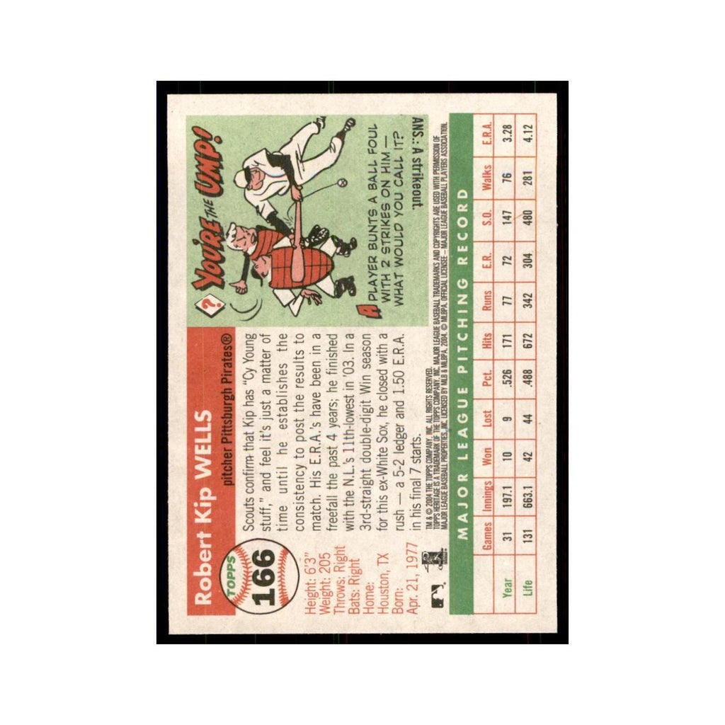 2004 Topps Heritage Kip Wells Pirates #166