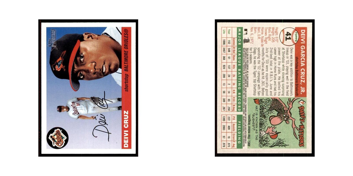 2004 Topps Heritage Deivi Cruz Orioles #41