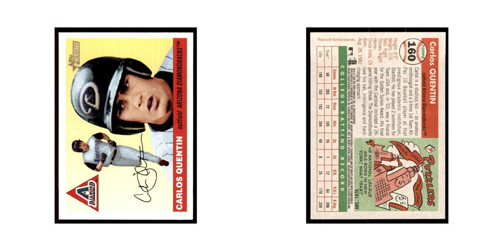 2004 Topps Heritage Carlos Quentin RC Diamondbacks #160