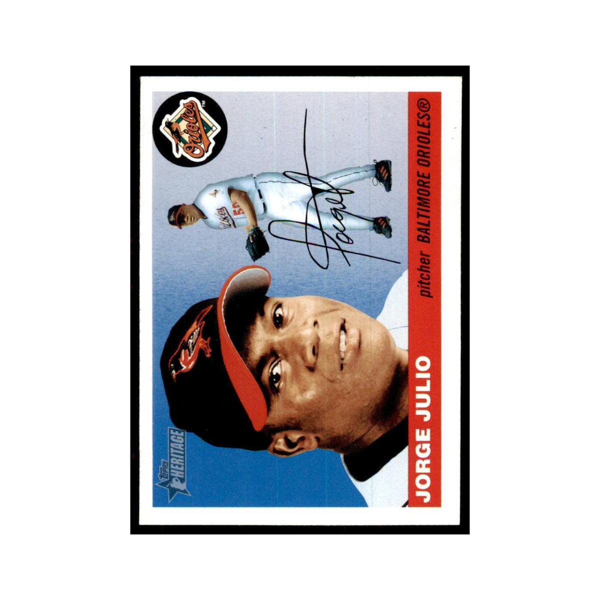 2004 Topps Heritage Jorge Julio Orioles #179