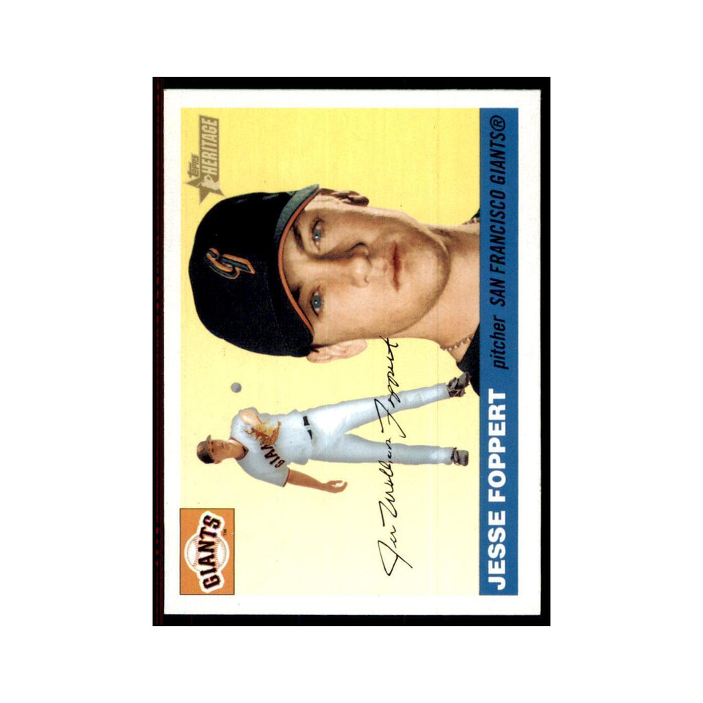 2004 Topps Heritage Jesse Foppert Giants #156
