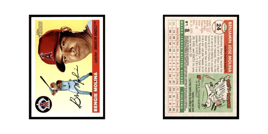 2004 Topps Heritage Bengie Molina Angels #24