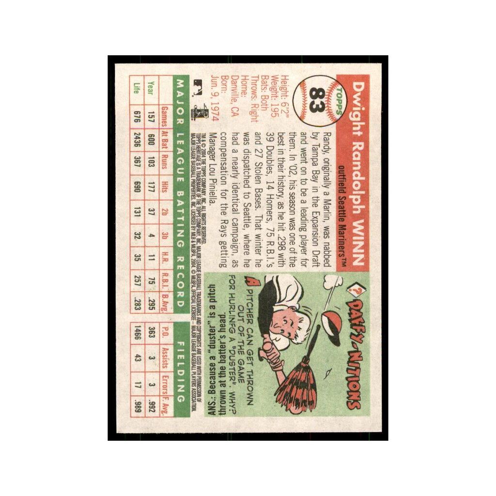 2004 Topps Heritage Randy Winn Mariners #83