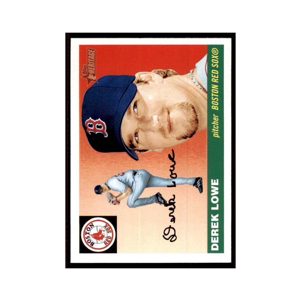 2004 Topps Heritage Derek Lowe Red Sox #122