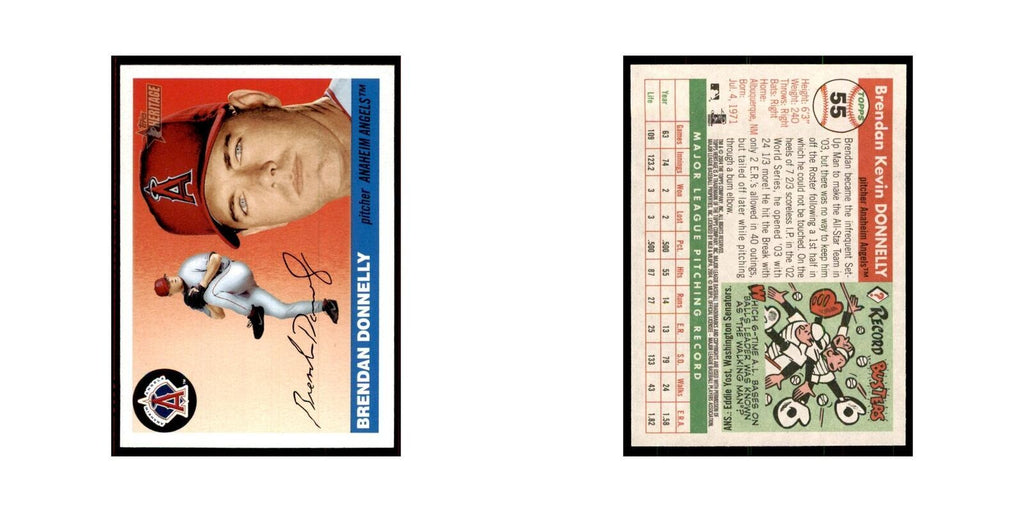 2004 Topps Heritage Brendan Donnelly Angels #55