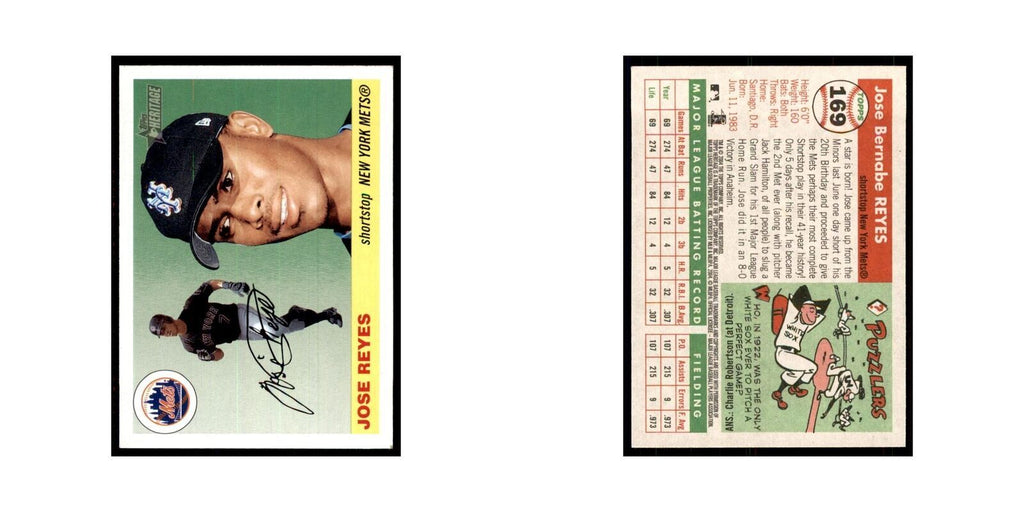 2004 Topps Heritage Jose Reyes Mets #169